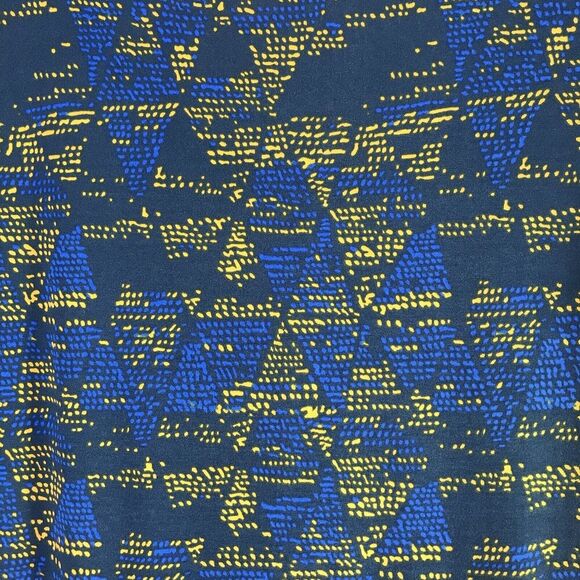 LuLaRoe Nicole Womens Size 2XL Fit & Flare Dress Triangle Geometric Modest Work - Picture 10 of 11